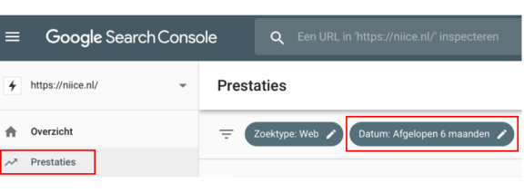 Search console prestaties bekijken Search console prestaties bekijken